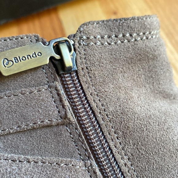 Blondo Idra Waterproof Ankle Booties Women’s Size 7 Brown Suede Leather‎ Zip - Picture 3 of 13